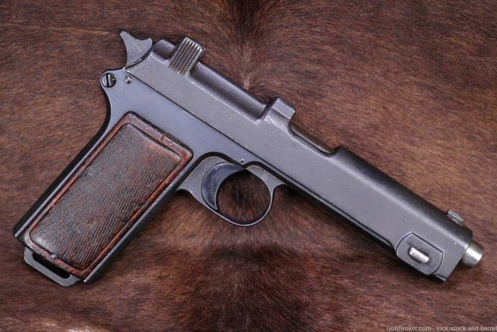 WWI Austrian Steyr-Hahn Model 1912 9x23mm Semi-Auto Pistol, 1914 C&R-img-2