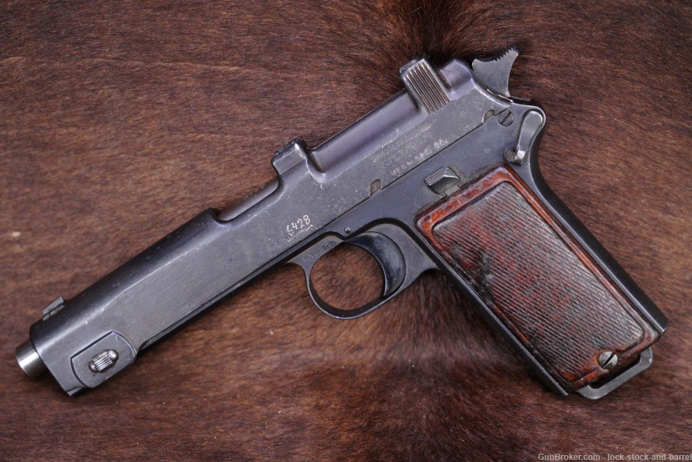 WWI Austrian Steyr-Hahn Model 1912 9x23mm Semi-Auto Pistol, 1914 C&R-img-3