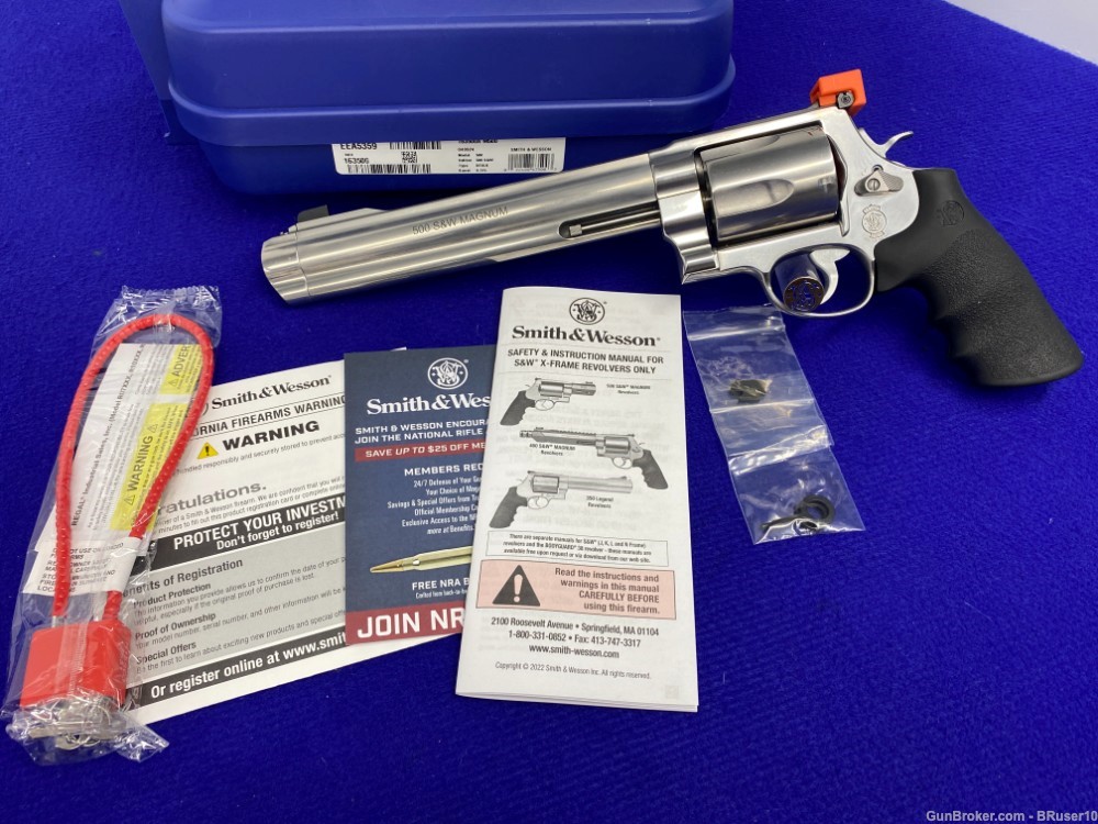 Smith Wesson 500 .500S&W Stainless 8.38" *WORLD'S MOST POWERFUL HANDGUN*-img-3