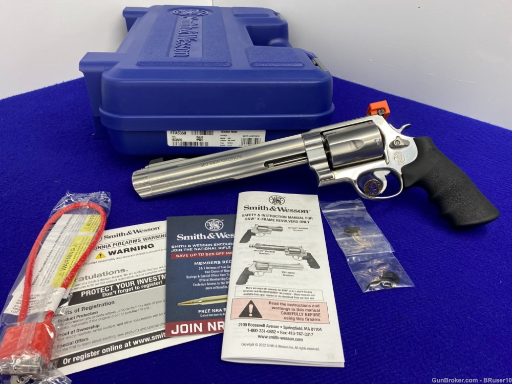 Smith Wesson 500 .500S&W Stainless 8.38" *WORLD'S MOST POWERFUL HANDGUN*-img-0