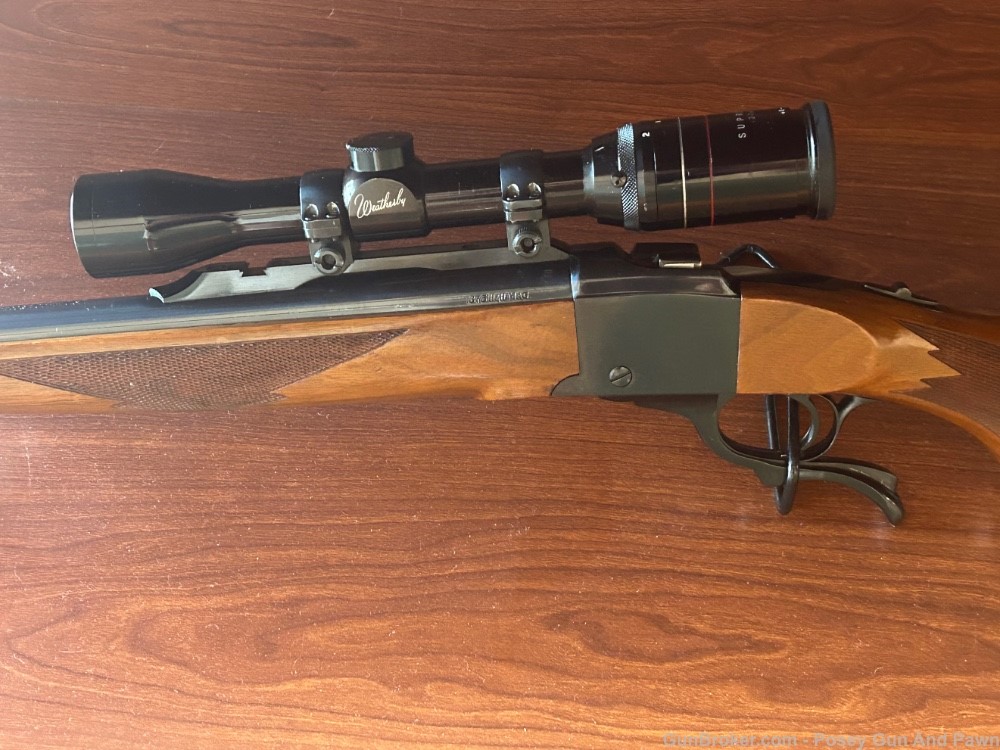 Holy Grail 1994 Ruger No. 1 TROPICAL .375 H&H Mag 24” Lever Action Ammo-img-17