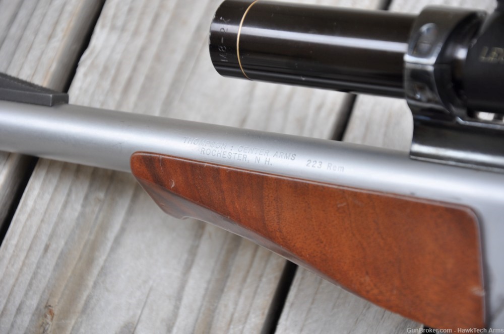 Thompson Center T/C Contender Pistol .223 Rem + Leupold M8 2x Handgun Scope-img-6
