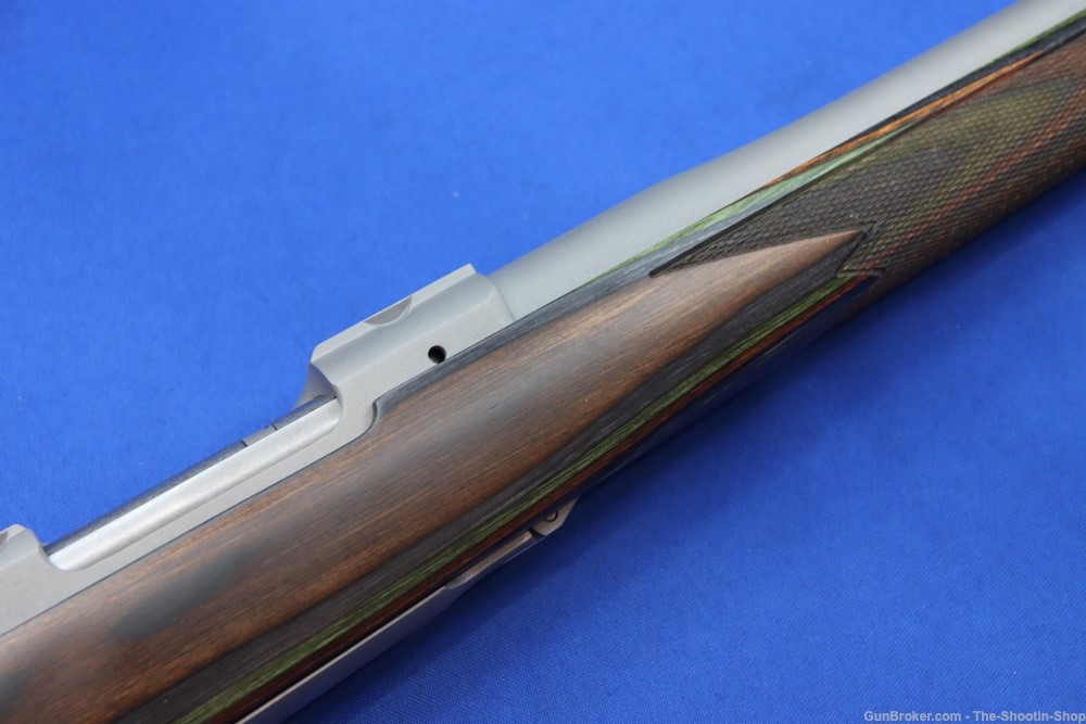 Ruger Model M77 HAWKEYE Rifle Stainless 22-250 REM Green Laminate 24" 17121-img-5