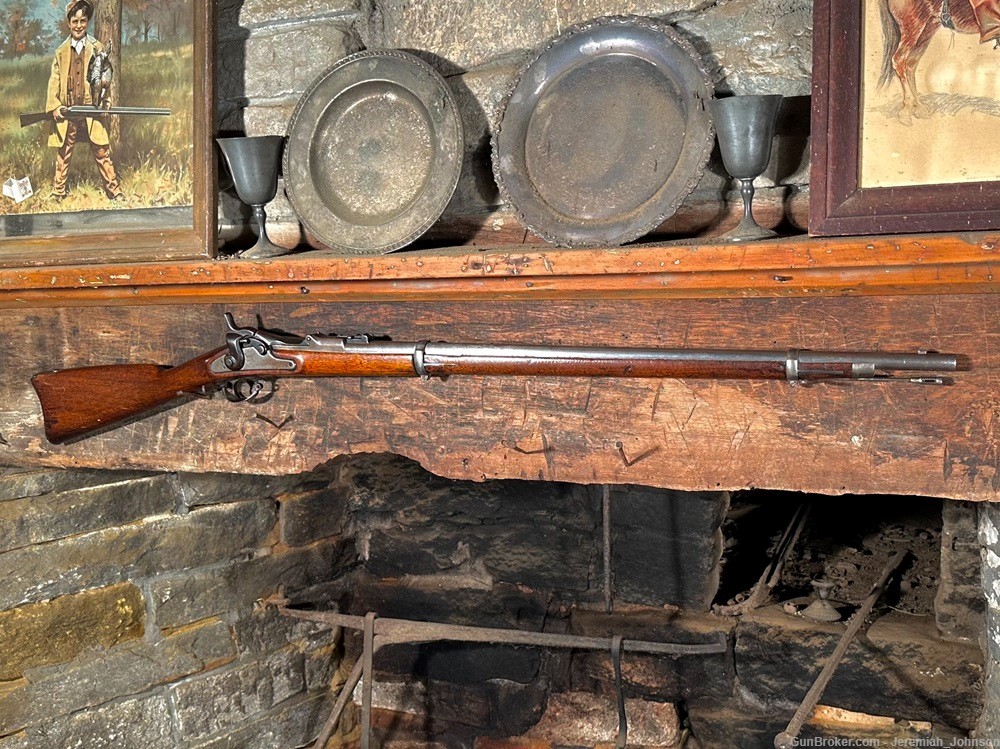 1868 Springfield US Trapdoor .50 Cal Breechloading Indian Wars Rifle NR -img-0
