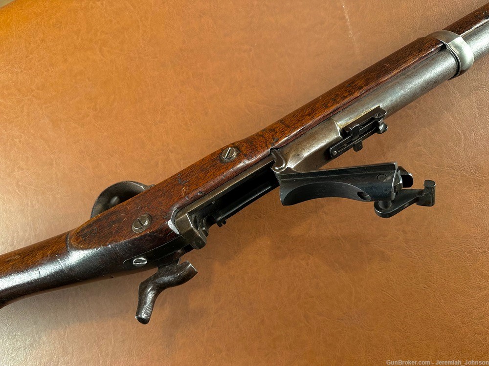 1868 Springfield US Trapdoor .50 Cal Breechloading Indian Wars Rifle NR -img-12