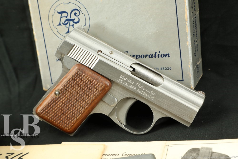 Bauer Firearms Automatic Baby Browning Clone .25 ACP Semi-Auto Pistol & Box-img-0