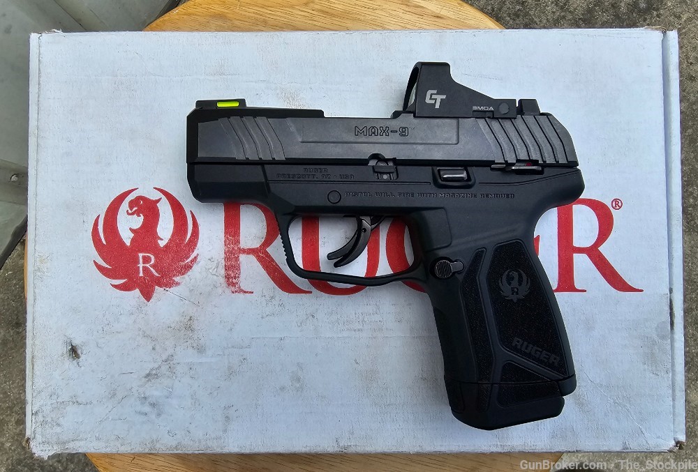 Ruger Max-9 9mm Luger 3.20" Bbl w/ Crimsontrace RDS Model # 03504-img-0