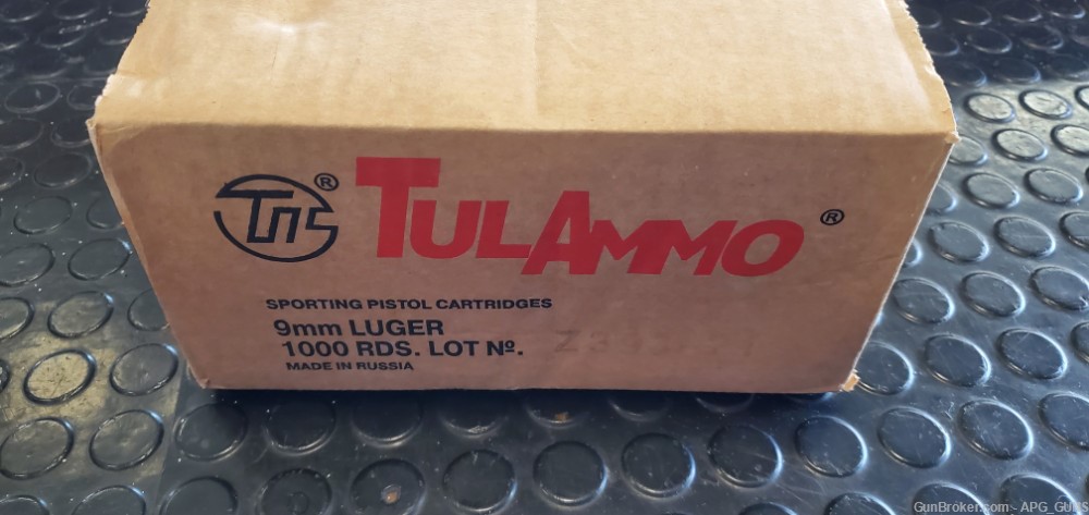1000 Round case Tulammo 9mm 115 GR FMJ  -img-0