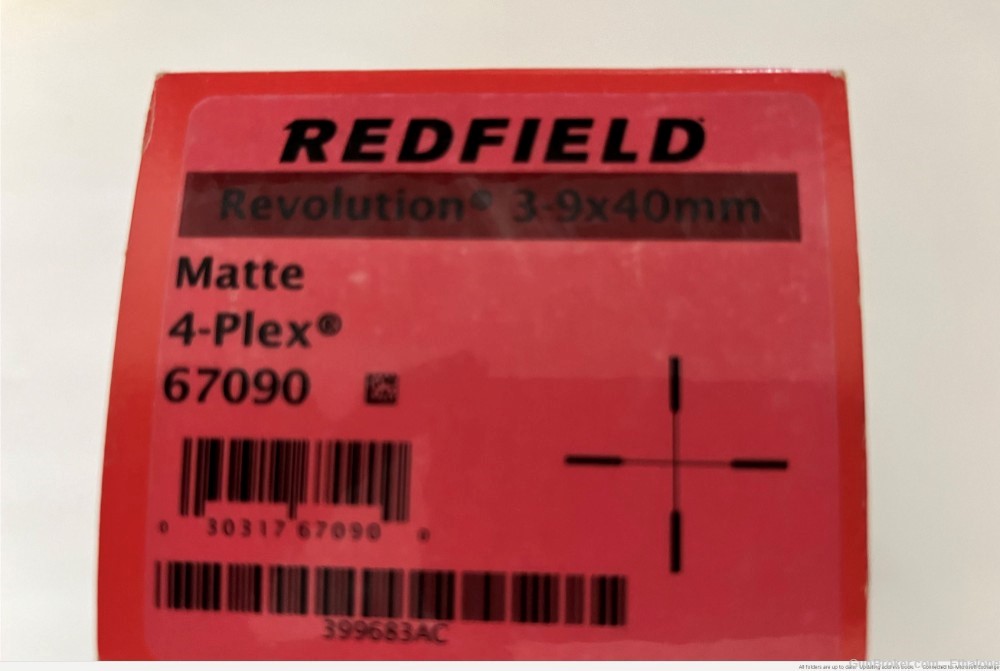 Redfield 3x9x40 Rifle Scope -img-1