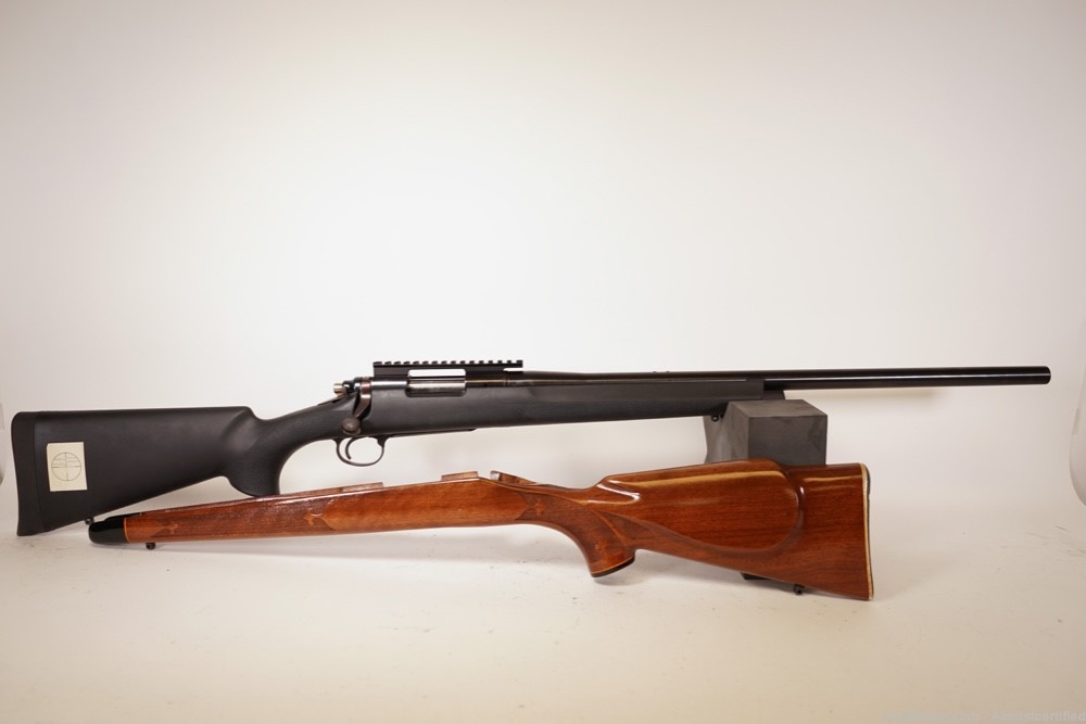 Remington 700 BDL, 6mm Rem, 24" Hvy Varmint Bbl, w/Factory Wood Stock-img-0