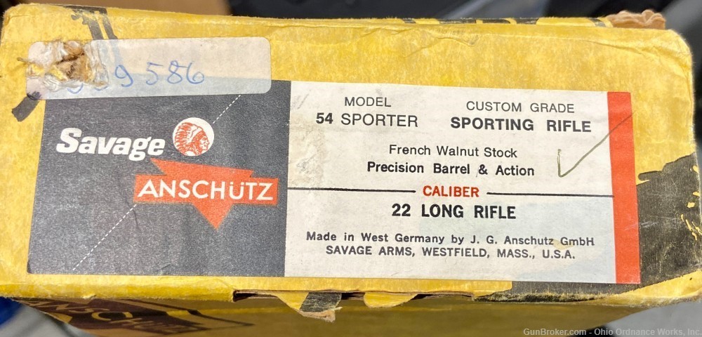 1972 Produced Anschutz Savage Model 54 Sporter Rifle-img-37