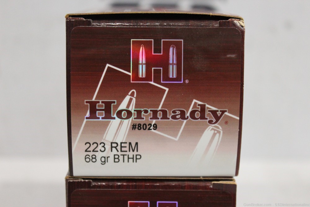 Hornady 223REM 68gr BTHP 8029 .223 rem DL/Adult Signature Required!-img-1