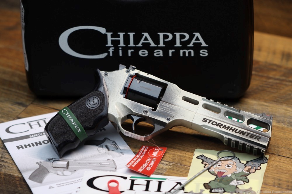 Chiappa Rhino 60DS .357 Mag Stormhunter Revolver 6" Distressed White -img-0