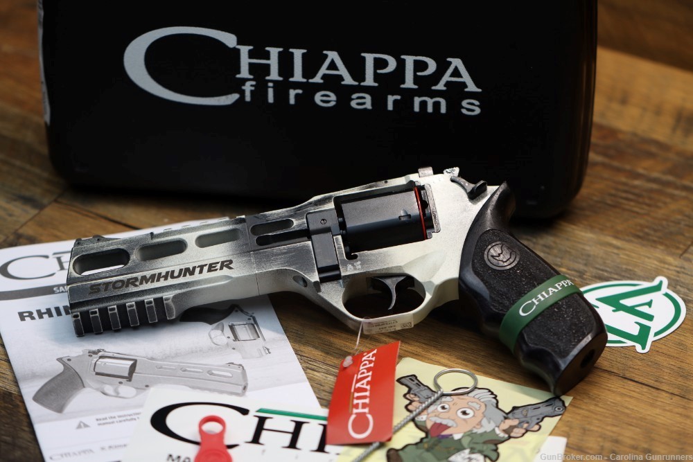 Chiappa Rhino 60DS .357 Mag Stormhunter Revolver 6" Distressed White -img-9