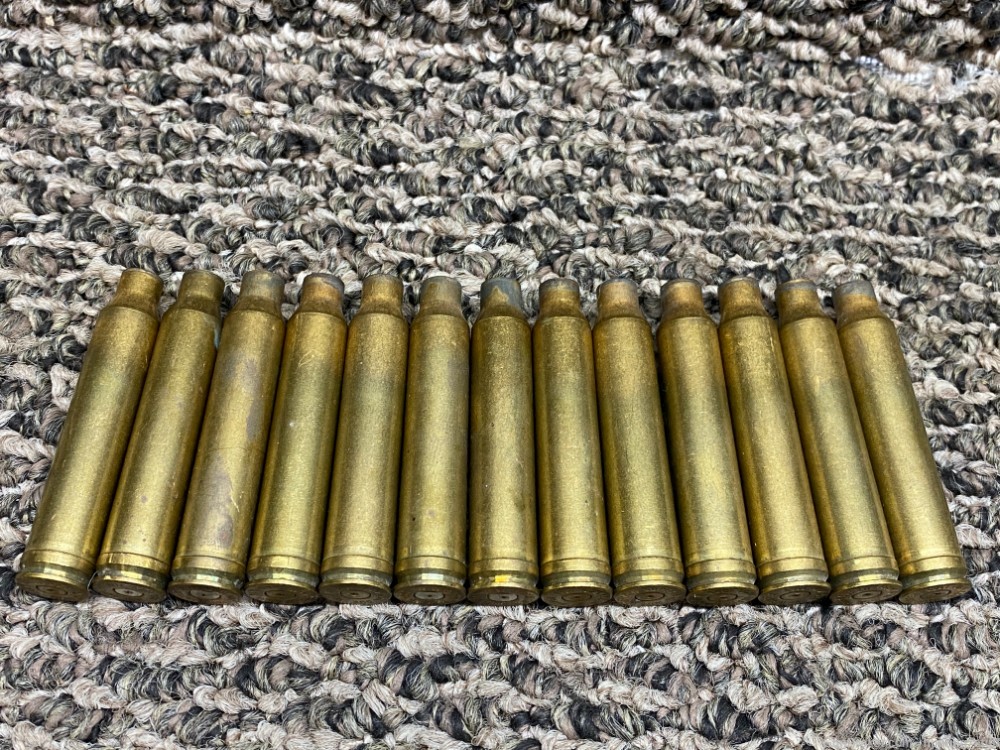 Mixed Lot Of Brass Spent Cases 300 Win Mag 25-06 Rem 357/38 SPL 35 Count-img-1