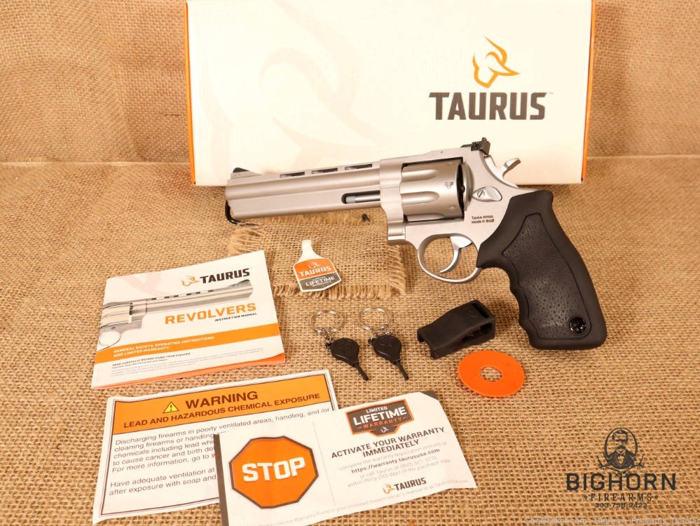 Taurus Model 608, 6.5", .357 mag 8-Shot Revolver, Ported Barrel NEW IN BOX-img-0