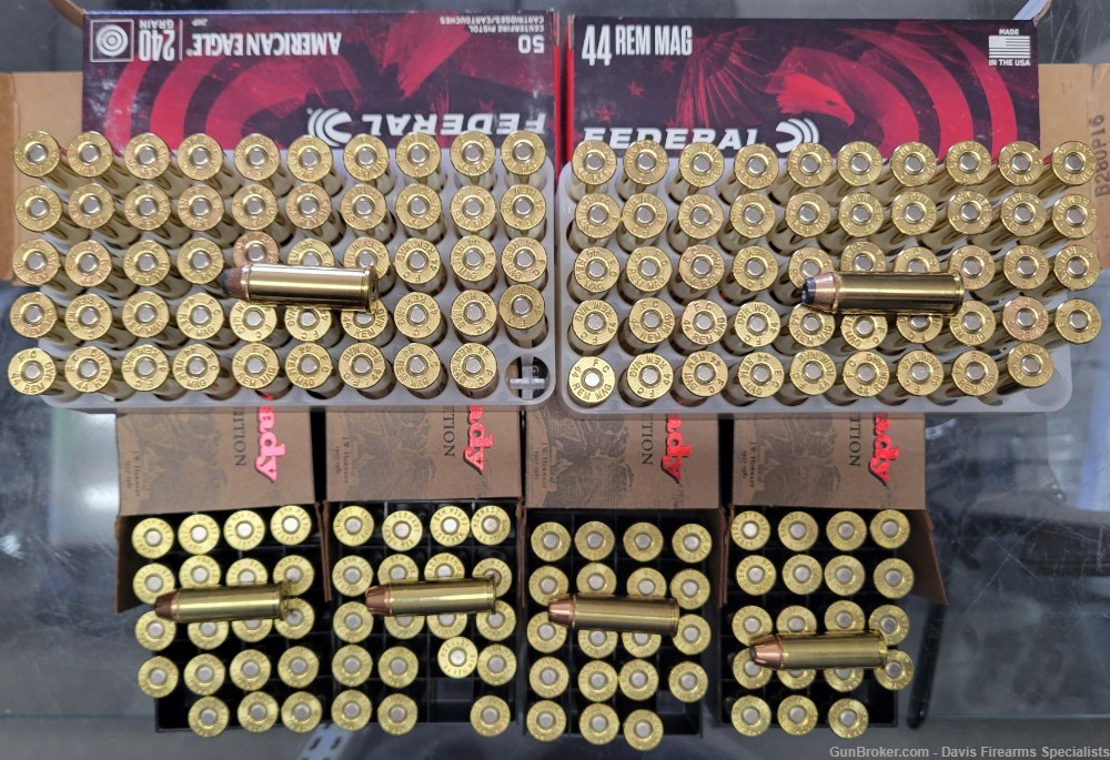 44mag Federal & Hornady 240gr JHP 180 Rounds -img-1