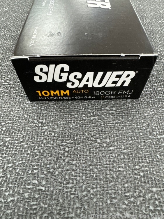 Sig Sauer 10MM 180 Grain FMJ 1000 Round Case #E10MB1-50-img-2
