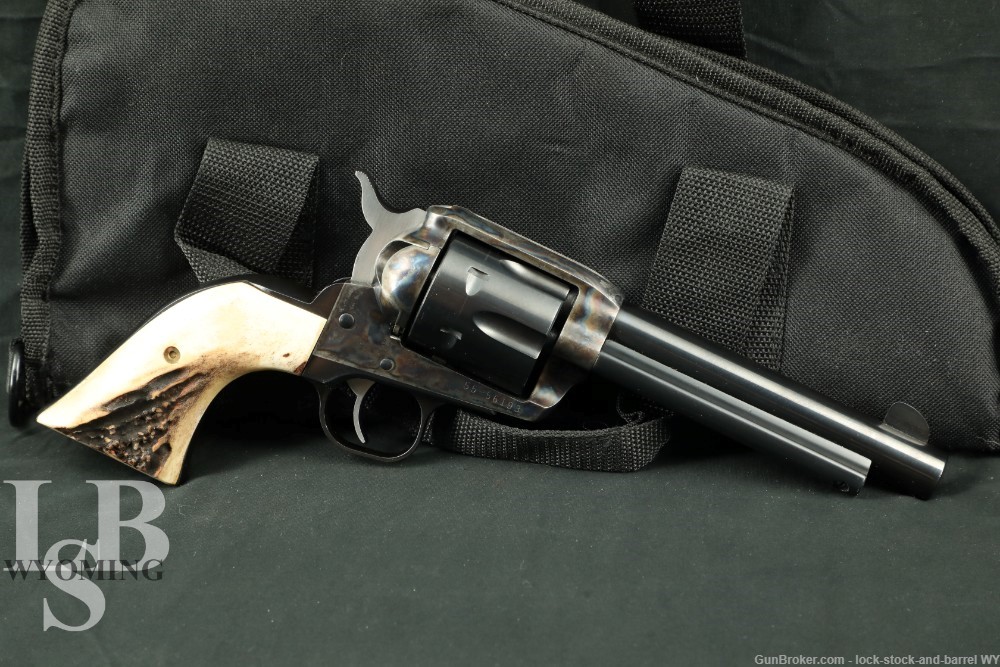 Ruger Vaquero W/ Horn Grips .45LC 5.5” Single Action Revolver, MFG 1995-img-0