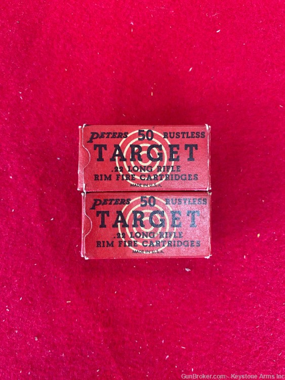 Lot of Vintage Peters Target .22lr ammo-img-0