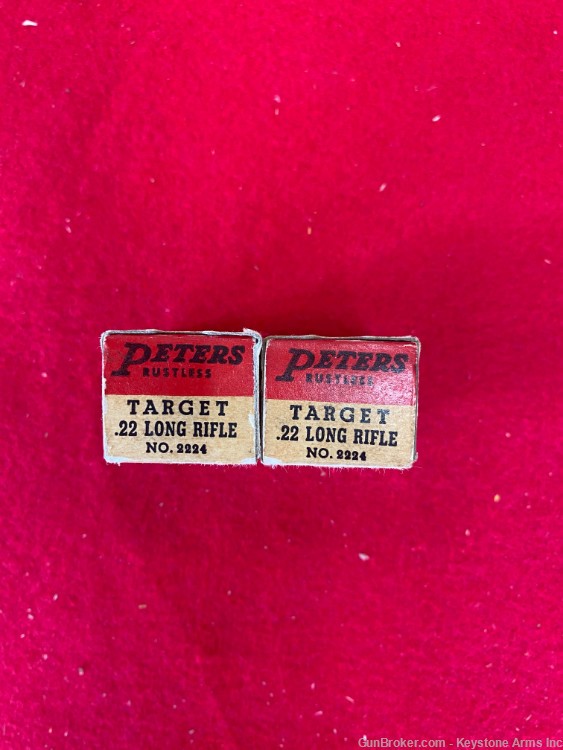 Lot of Vintage Peters Target .22lr ammo-img-1