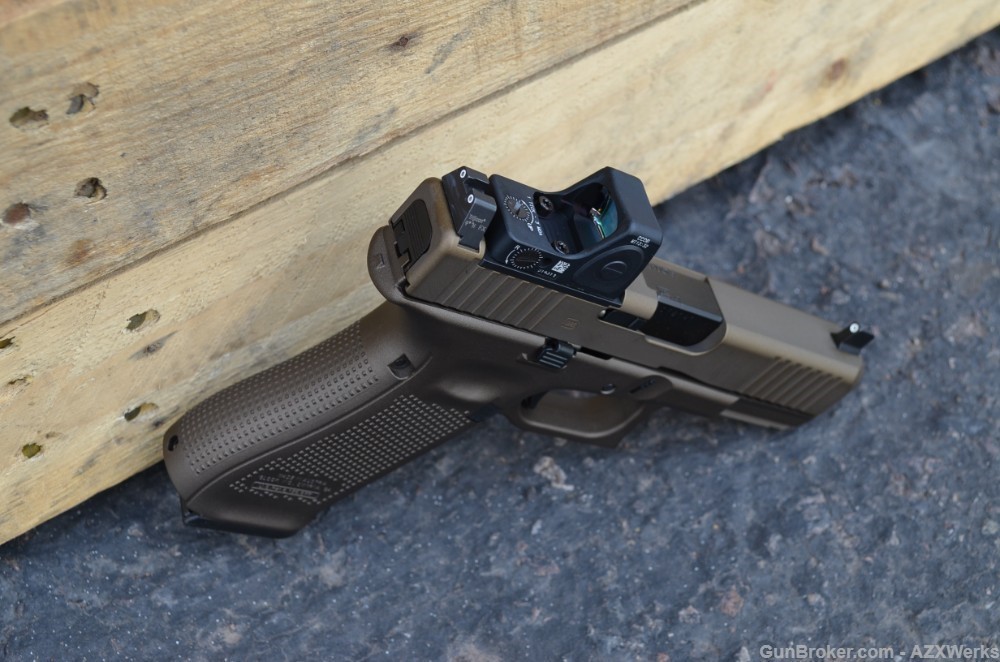 Glock 45 MOS Trijicon RMRcc Supp NS Adj X-Werks Midnight Burnt Bronze 19-img-5