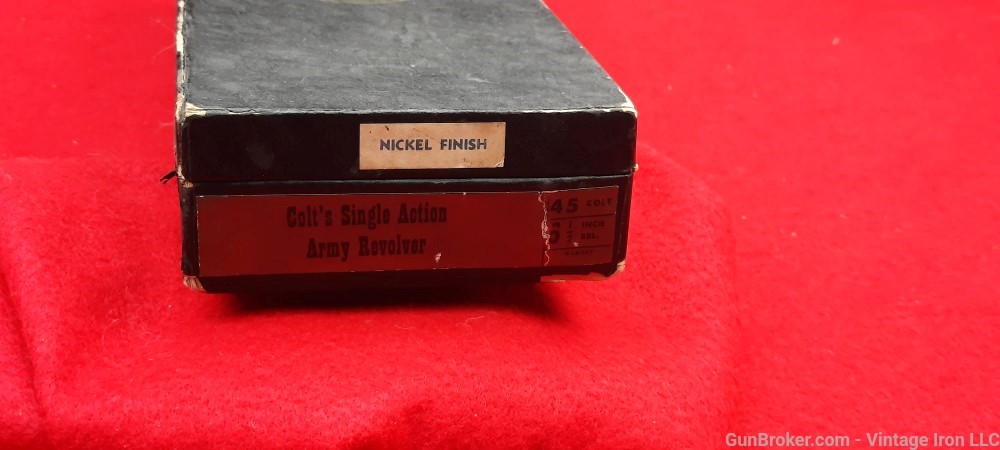 Colt 2nd Gen SINGLE Action ARMY *SAA* Original black box 5.5" nickel Rare!-img-3
