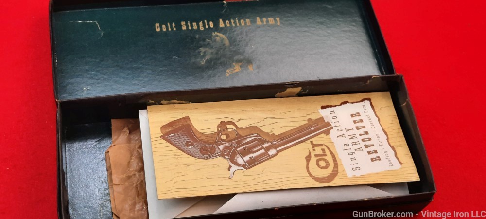 Colt 2nd Gen SINGLE Action ARMY *SAA* Original black box 5.5" nickel Rare!-img-9