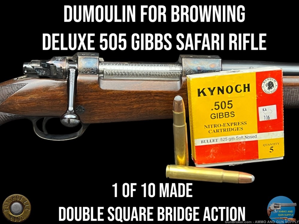RARE BROWNING BY DUMOULIN 505 GIBBS 1 OF 10 BUILT - DOUBLE SQUARE BRIDGE-img-0