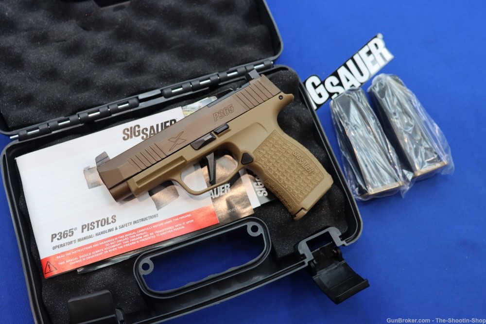 SIG Sauer P365XL Pistol 9MM OPTICS READY 12RD SPECTRE Night Sight FDE 365-img-0