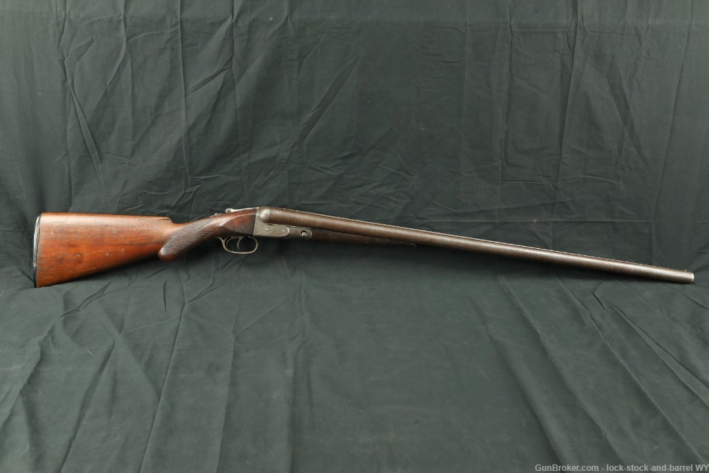 Parker Brothers 10 GA SXS Hammerless Double Shotgun Antique 1892-img-2