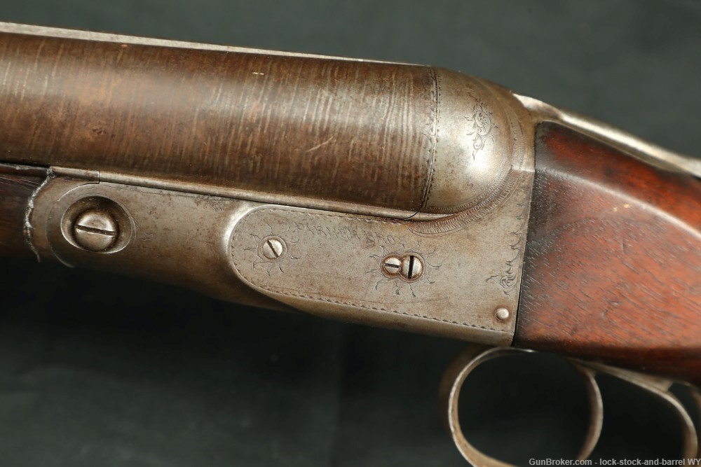 Parker Brothers 10 GA SXS Hammerless Double Shotgun Antique 1892-img-27