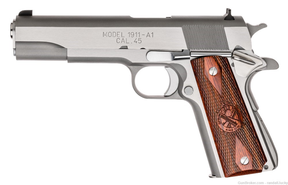 Springfield Armory 1911 A1 MIL-SPEC .45 ACP STAINLESS, CA COMPLIANT-img-0