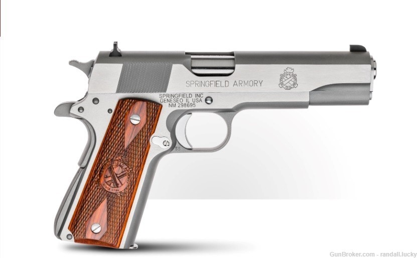 Springfield Armory 1911 A1 MIL-SPEC .45 ACP STAINLESS, CA COMPLIANT-img-1