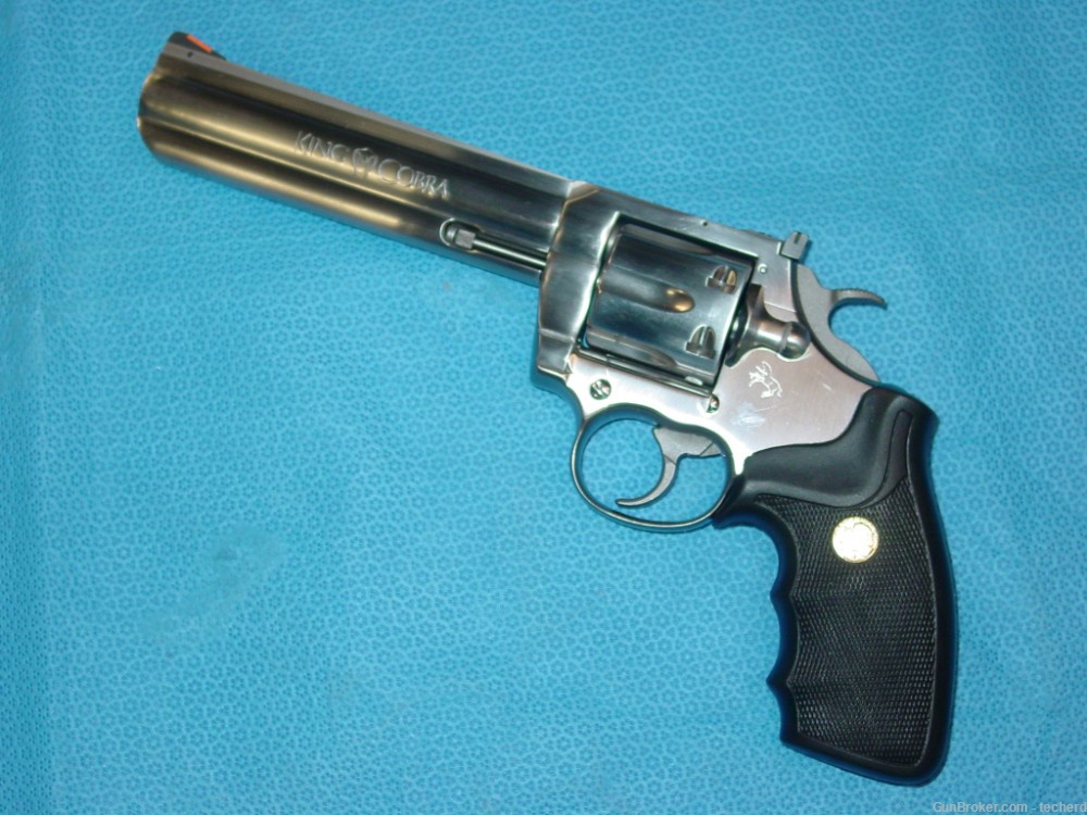 1989 Stainless Colt King Cobra (AA3060) .357 Magnum 6” Barrel-img-0