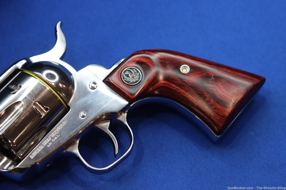 Ruger Vaquero Single Action Revolver 45 COLT 5.5" SS 45LC 5104 Wood Grip-img-4