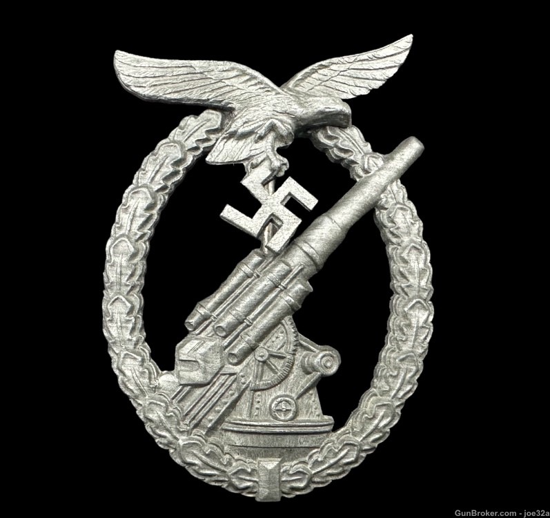 WW2 German Luftwaffe Flak Badge Gustav Brehmer WWII medal uniform GB -img-0