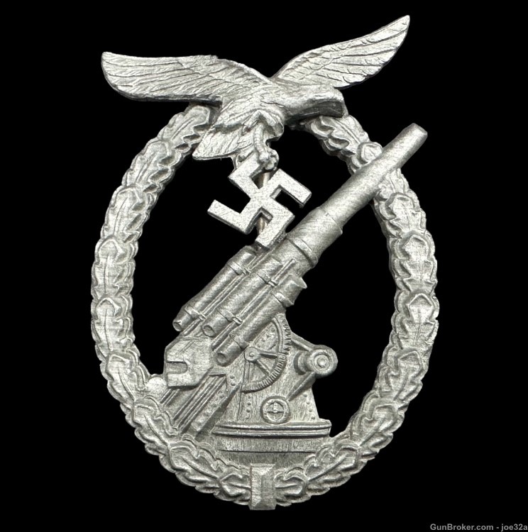 WW2 German Luftwaffe Flak Badge Gustav Brehmer WWII medal uniform GB -img-4