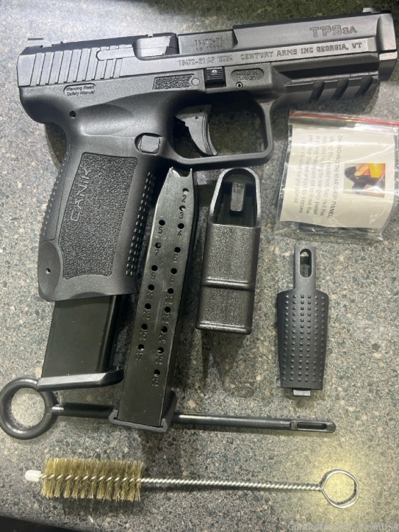 CANIK FIREARMS TP9SA MOD. 2 9MM WITH BOX AND PAPERS-img-9