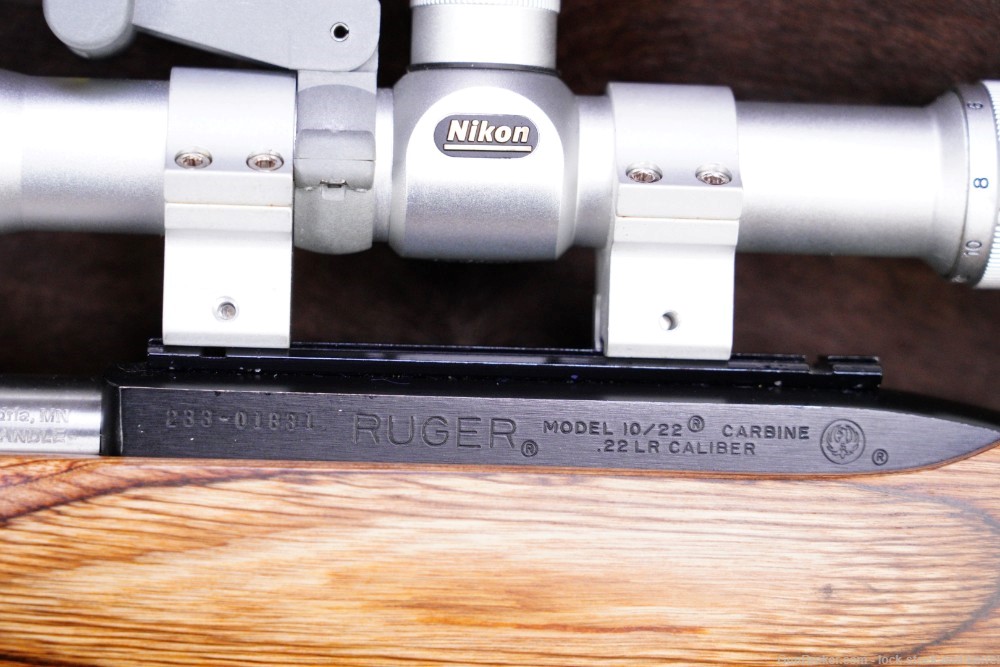 Ruger Custom 10/22 Model 01102 .17 HM2 18” Semi Auto Rifle & Scope 1990-img-18