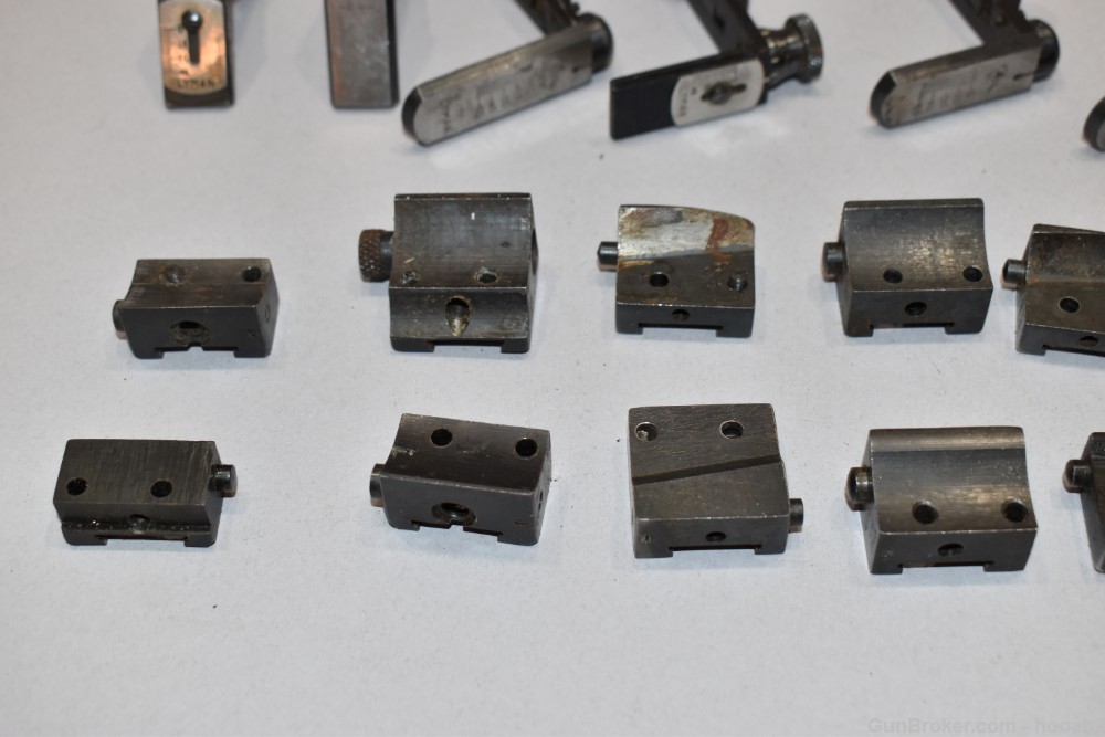 Huge Lot 31 Pcs PROJECT Lyman Receiver Sights Bases Arms Parts READ-img-9