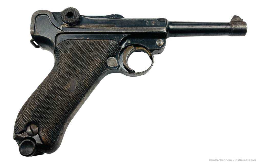 Vintage 1911 WWI German Luger DWM 9mm One Magazine Clean Bore Nice!-img-49