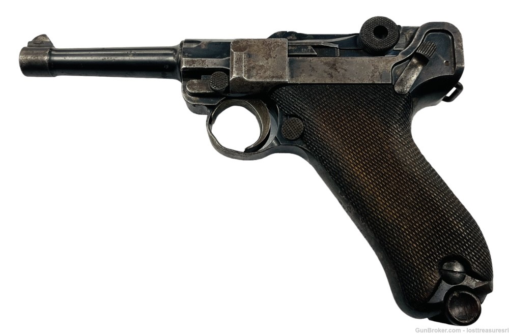 Vintage 1911 WWI German Luger DWM 9mm One Magazine Clean Bore Nice!-img-29