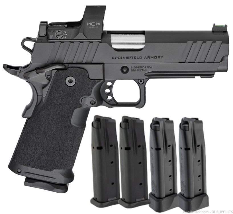 SPRINGFIELD ARMORY 1911 DS PRODIGY AOS PACKAGE HEX DRAGONFLY 4.25" BBL 9MM-img-0