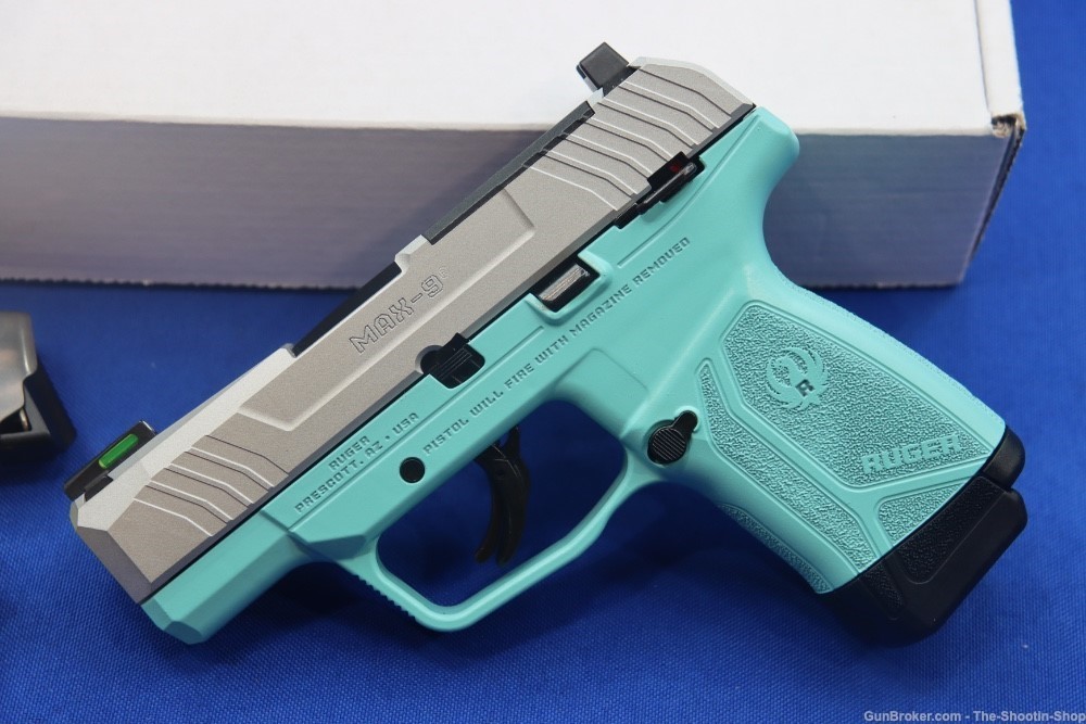 Ruger Model MAX-9 Pistol Talo Exclusive Tiffany Blue 9MM OPTICS READY 03511-img-2