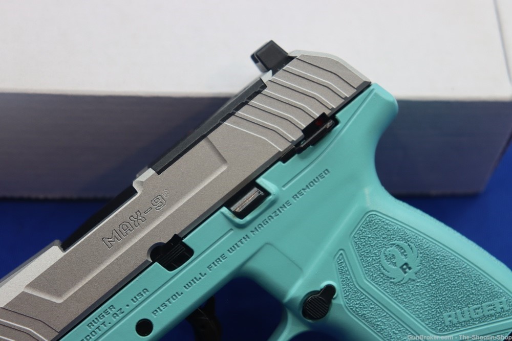 Ruger Model MAX-9 Pistol Talo Exclusive Tiffany Blue 9MM OPTICS READY 03511-img-4