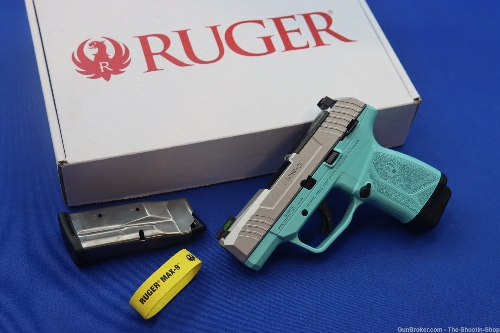 Ruger Model MAX-9 Pistol Talo Exclusive Tiffany Blue 9MM OPTICS READY 03511-img-0