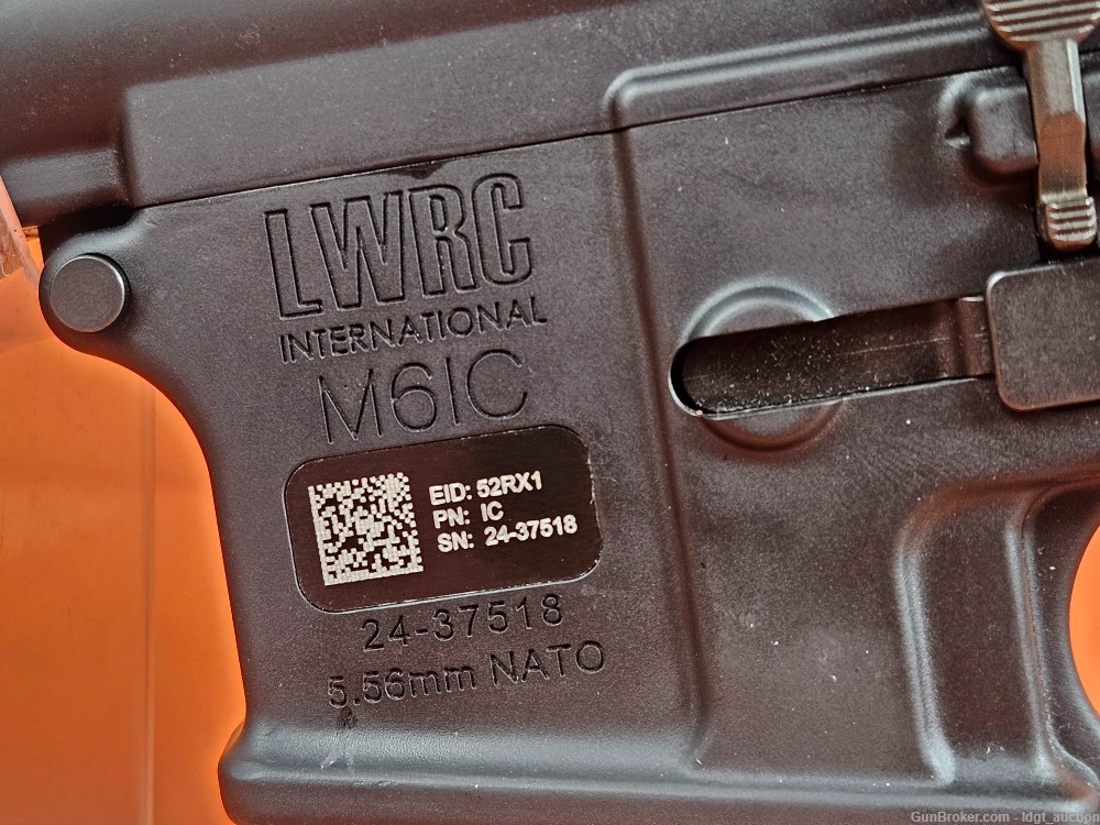 LWRC M6IC SBR 10.5" Semi Auto 5.56 AR-15 With 10 Mags, Troy Night Sights-img-16
