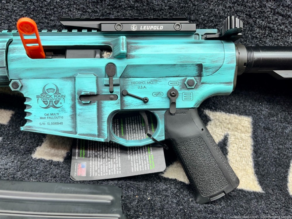 USED LIKE NEW Black Rain Ordnance Fallout10 Teal in .308 Win with 16.5" Brl-img-2
