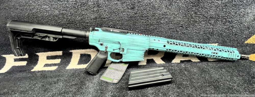 USED LIKE NEW Black Rain Ordnance Fallout10 Teal in .308 Win with 16.5" Brl-img-5
